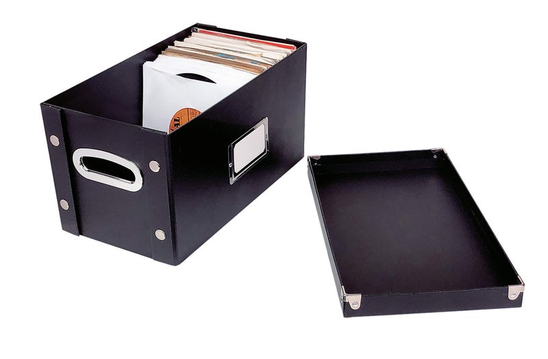 Snap-N-Store Vinyl Record Storage Box - 12" - 1 Pack- Crate Holds up to 75 Vinyl Albums - Berry - Image 4